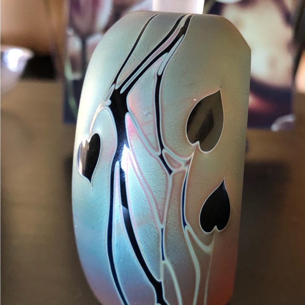 ***SOLD!!!**** Zweifel one of a kind glass perfume bottle  falling heart design. - Picture 7 of 12